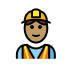 construction worker, medium skin tone